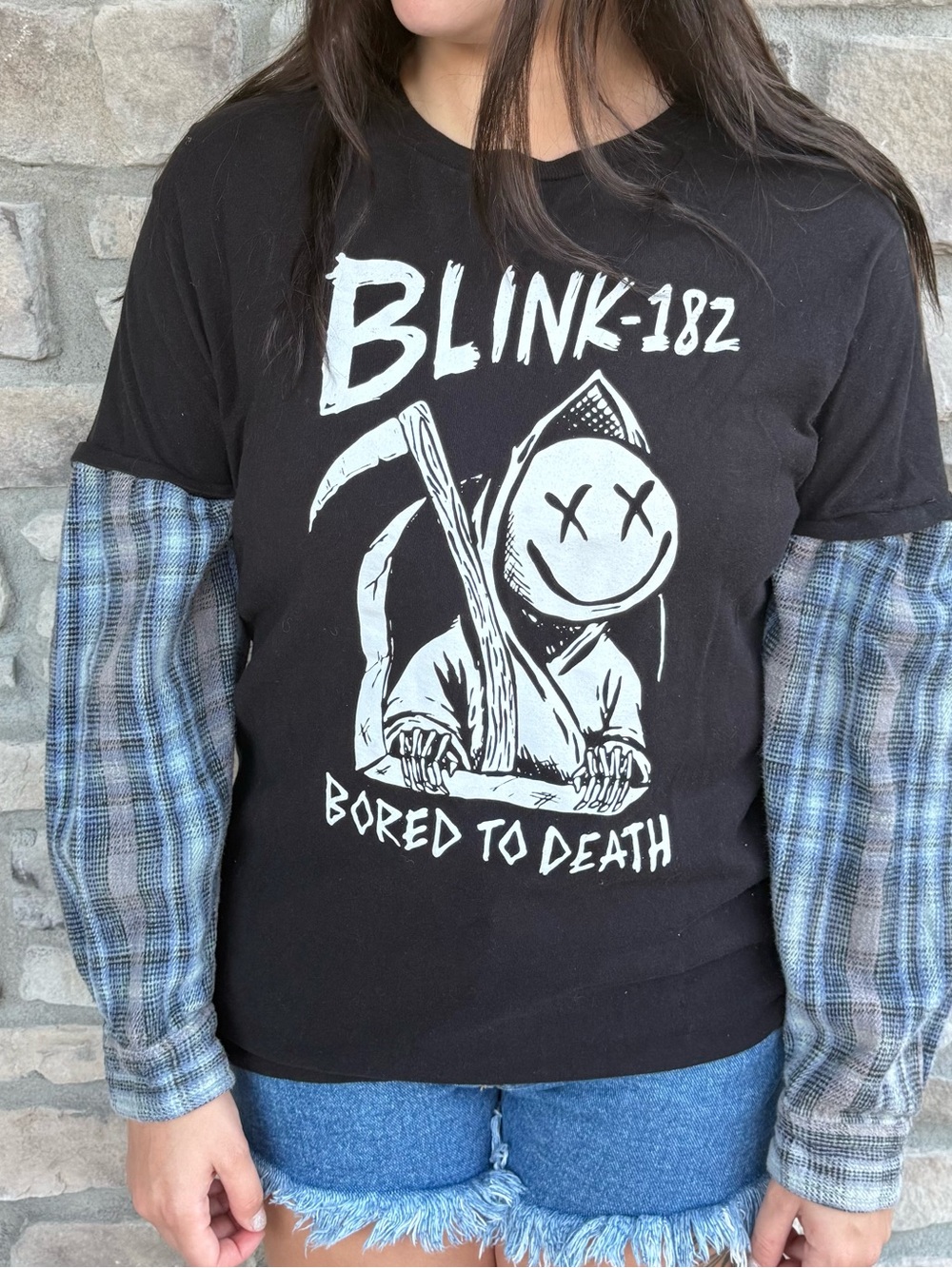 Black Graphic Band Tee - Bored to Death